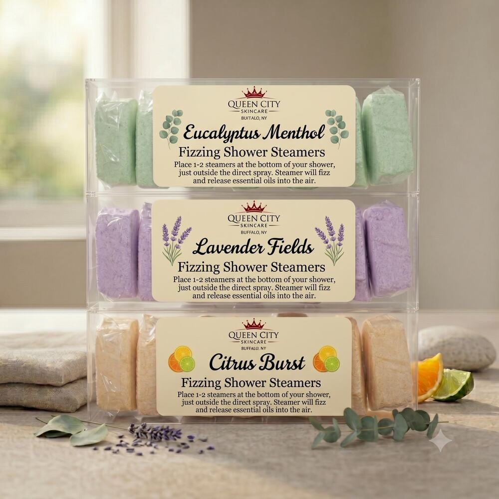 Aromatherapy Shower Steamers Set | Eucalyptus Lavender Citrus One of Each Scent